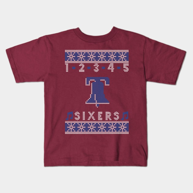 Ugly Sixers Xmas (red) Kids T-Shirt by OptionaliTEES